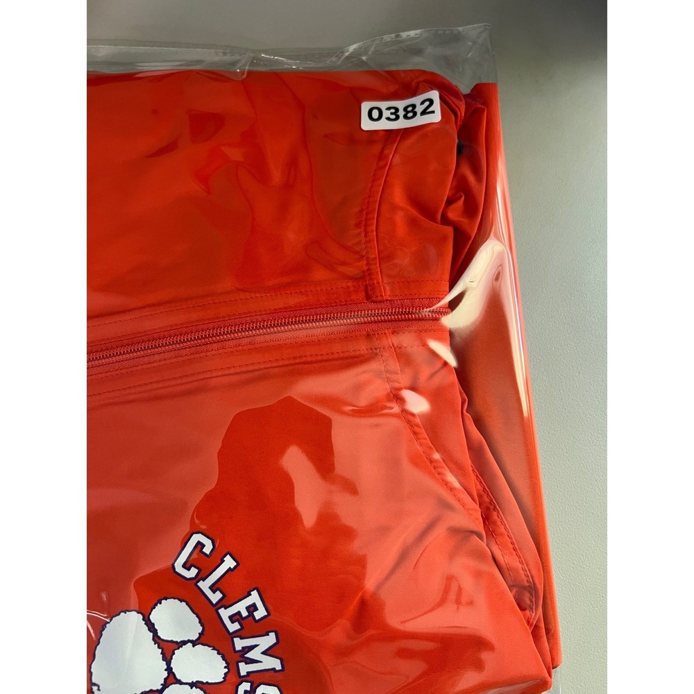 Champion Clemson Tigers Mens 2XL Orange Half Zip Packable Windbreaker Jacket - Picture 15 of 15